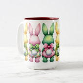 Tasse 2 Couleurs Lapin de plage bébé (Devant gauche)