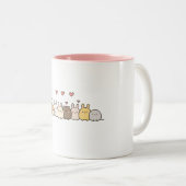 Tasse 2 Couleurs Lapin drôle (Devant droit)
