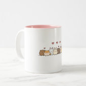 Tasse 2 Couleurs Lapin drôle (Devant gauche)