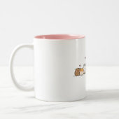 Tasse 2 Couleurs Lapin drôle (Gauche)