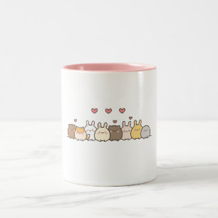 Tasse 2 Couleurs Lapin drôle