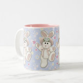 Tasse 2 Couleurs Lapin du pays (Devant gauche)