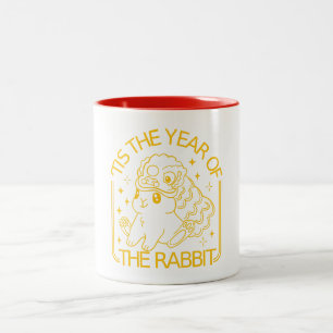 Tasse 2 Couleurs Lapin du zodiaque chinois