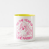 Tasse 2 Couleurs Lapin du zodiaque chinois (Centre)