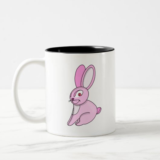Tasse 2 Couleurs Lapin Fluffy Cute (Gauche)
