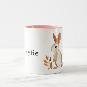 Tasse 2 Couleurs Lapin gris orange