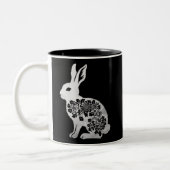 Tasse 2 Couleurs Lapin lapin de Pâques (Gauche)