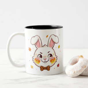 Tasse 2 Couleurs Lapin Malicieux Halloween Bonbon Maïs