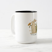 Tasse 2 Couleurs lapin mignon (Devant gauche)