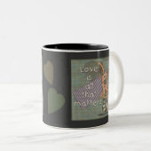 Tasse 2 Couleurs Lapin primitif (Devant droit)