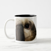Tasse 2 Couleurs Lapin regardant le lapin (Gauche)