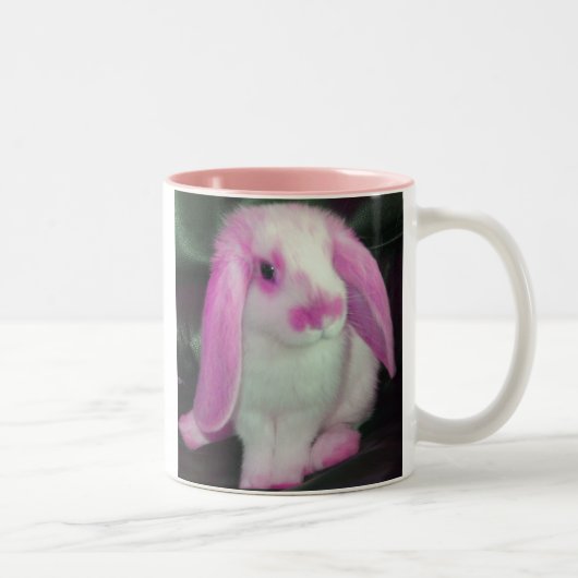 Tasse 2 Couleurs Lapin rose de roxy (Droit)