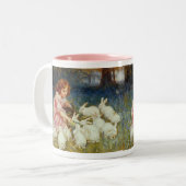 Tasse 2 Couleurs Lapins nourriciers (Devant gauche)