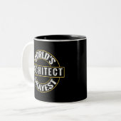 Tasse 2 Couleurs L'architecte le plus Okayest du monde (Devant gauche)