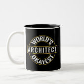 Tasse 2 Couleurs L'architecte le plus Okayest du monde (Gauche)