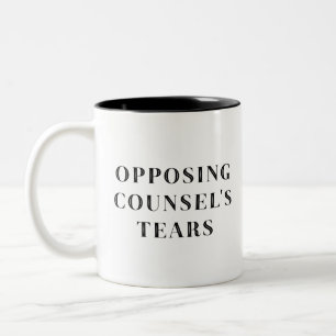Tasse 2 Couleurs Larmes de l'avocat contre le cadeau de l'avocat