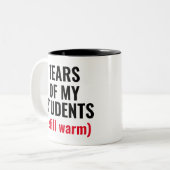 Tasse 2 Couleurs Larmes Des Étudiants Drôle Mean Enseignant (Devant gauche)