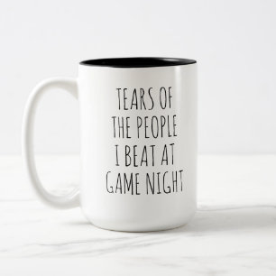 Tasse 2 Couleurs LARmes des GENS QUE J'AI BATTU À LA SOIRÉE DE JEU