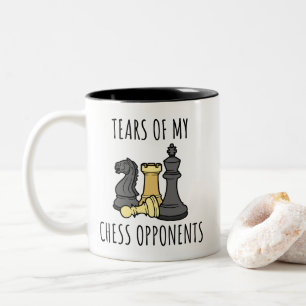Tasse 2 Couleurs Larmes drôles de mes adversaires d'échecs Échecs