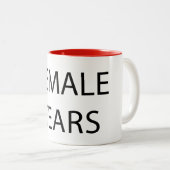 Tasse 2 Couleurs Larmes femelles (Devant droit)