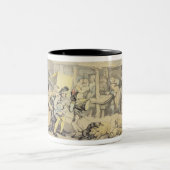 Tasse 2 Couleurs L'arrivée du car d'étape à l'auberge de Sun, DBO (Centre)