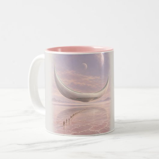 Tasse 2 Couleurs L'arrivée silencieuse (Devant gauche)