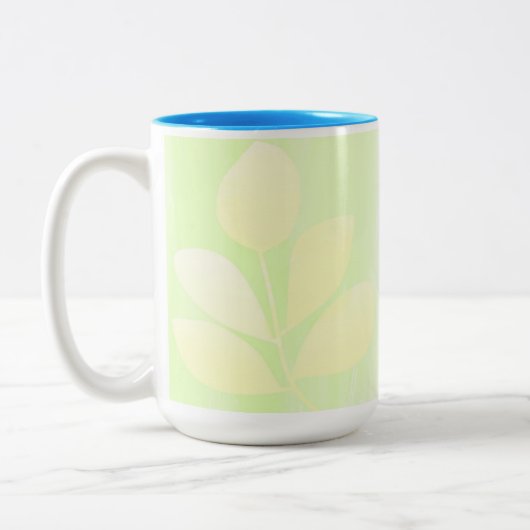 Tasse 2 Couleurs L'art abstrait feuille (Gauche)
