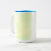 Tasse 2 Couleurs L'art abstrait feuille (Devant gauche)