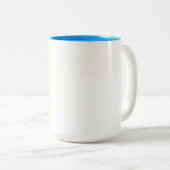 Tasse 2 Couleurs L'art abstrait feuille (Devant droit)