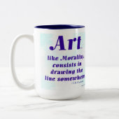 Tasse 2 Couleurs L'Art, Comme la Moralité, ... (Gauche)