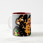 Tasse 2 Couleurs L'art des points d'écureuil (Devant gauche)