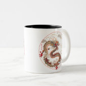 Tasse 2 Couleurs L'art dragon chinois (Devant droit)