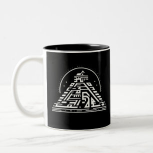 Tasse 2 Couleurs L'art tribal géométrique élégant