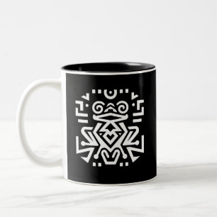 Tasse 2 Couleurs L'art tribal géométrique élégant
