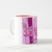 Tasse 2 Couleurs Las Vegas Pop Art Retro (Devant gauche)