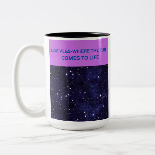 Tasse 2 Couleurs Las Vegas Where the Fun Comes to Life Purple Starr