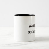 Tasse 2 Couleurs L'assistant social le plus chaud des mondes (Centre)