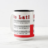 Tasse 2 Couleurs Lat de Sto ! Chanson (Devant gauche)