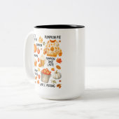 Tasse 2 Couleurs Latte épice citrouille |Café d'automne cosy Vibes  (Devant gauche)