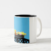 Tasse 2 Couleurs Lattice noir (Devant droit)