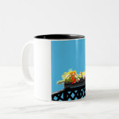 Tasse 2 Couleurs Lattice noir (Devant gauche)