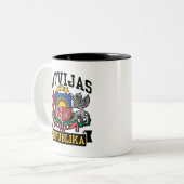 Tasse 2 Couleurs Latvijas Republika (Devant gauche)