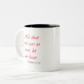 Tasse 2 Couleurs L'audition croit (Devant gauche)