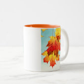 Tasse 2 Couleurs L'automne est dans les airs ! (Devant droit)