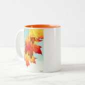 Tasse 2 Couleurs L'automne est dans les airs ! (Devant gauche)