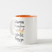 Tasse 2 Couleurs L'automne nous montre (Devant gauche)