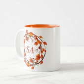 Tasse 2 Couleurs L'automne part Thanksgiving (Devant gauche)