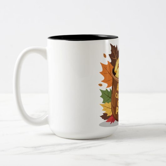 Tasse 2 Couleurs "L'automne porte plus d'or dans ses poches" (Gauche)