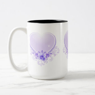 Tasse 2 Couleurs Lavande vintage et Rose
