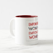 Tasse 2 Couleurs L'avenir est féminin (Devant gauche)